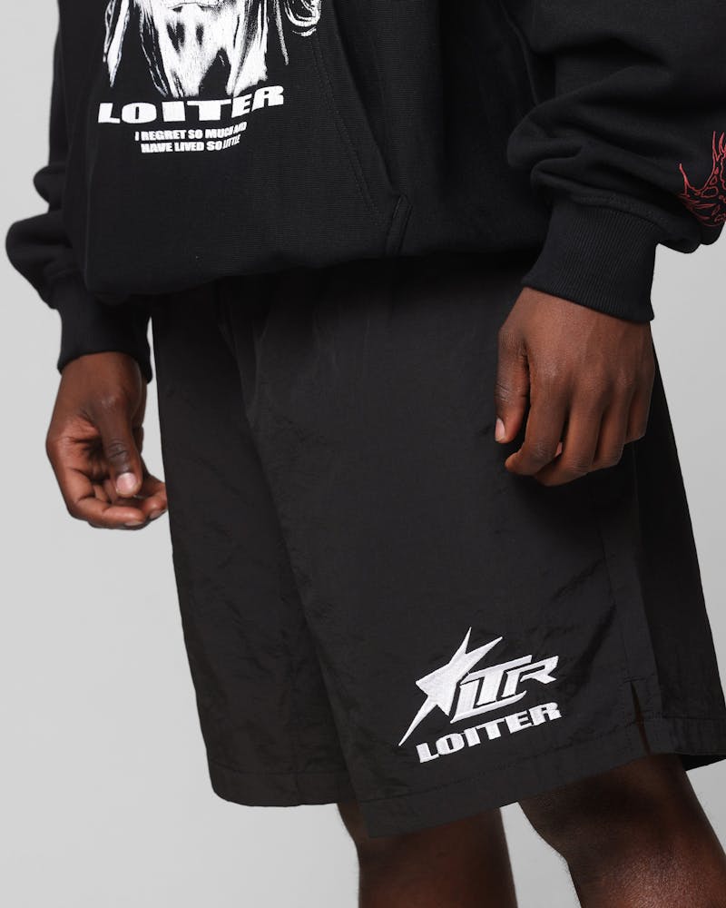 Loiter Cyber Beach Shorts Black