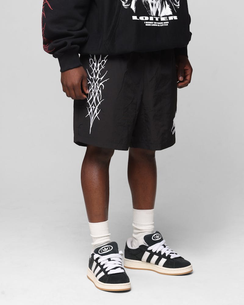 Loiter Cyber Beach Shorts Black