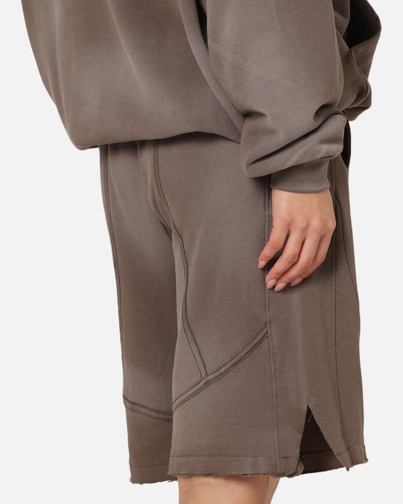 The Anti Order Apocalypse Sweat Shorts Sunfade Brown
