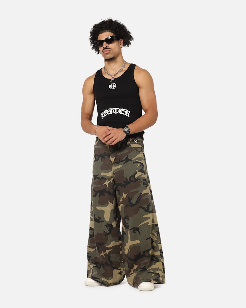 Loiter Skate Jeans Woodland Camo
