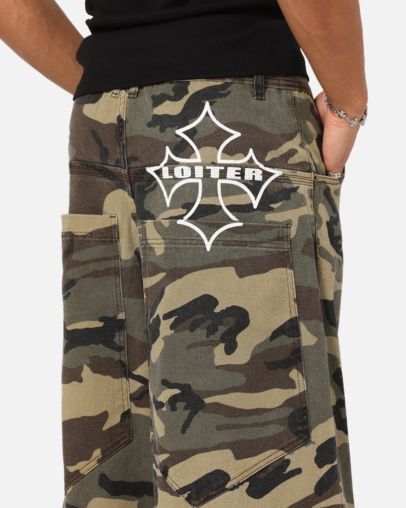 Loiter Skate Jeans Woodland Camo