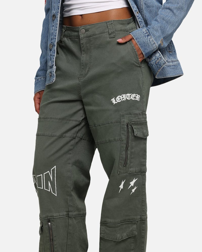 Loiter Sketch Utility Pants Olive