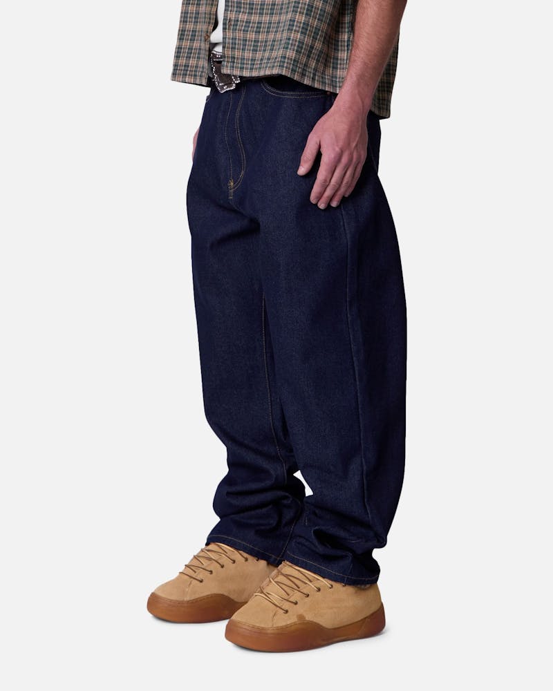 MNML Ultra Baggy Jeans Raw Blue