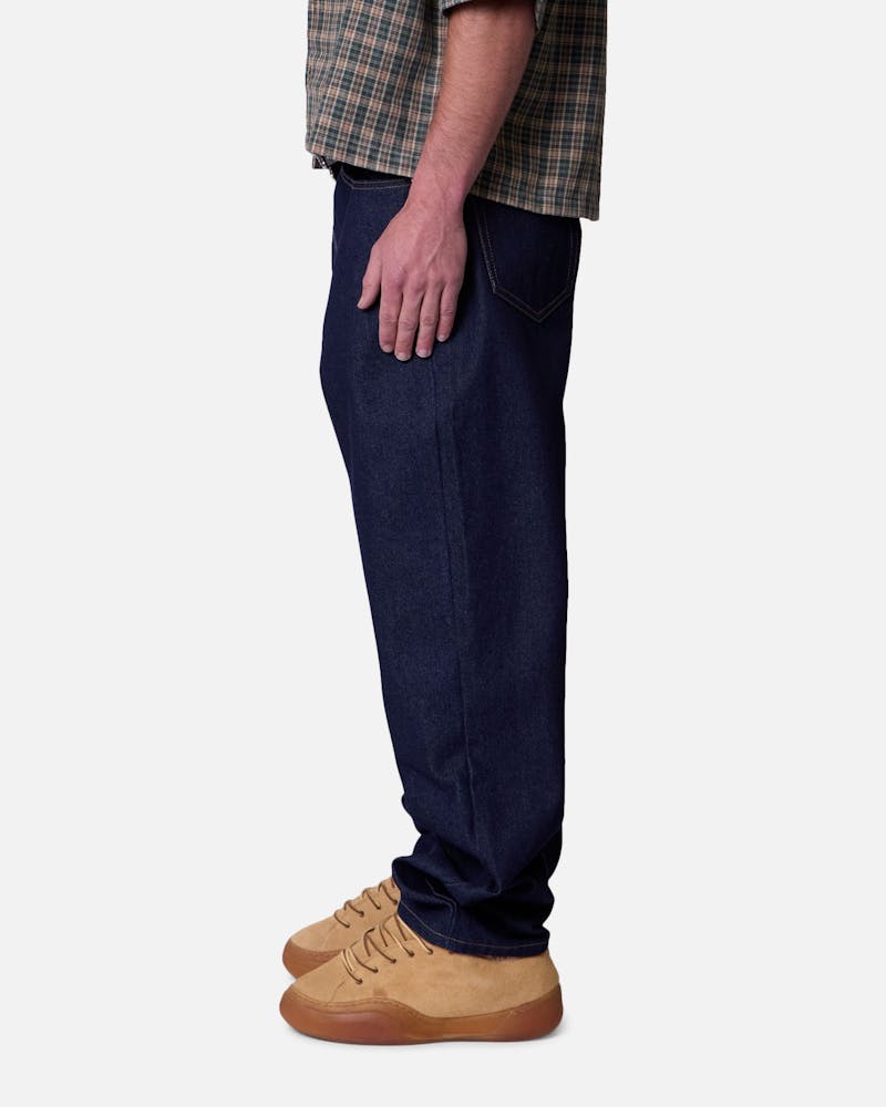 MNML Ultra Baggy Jeans Raw Blue