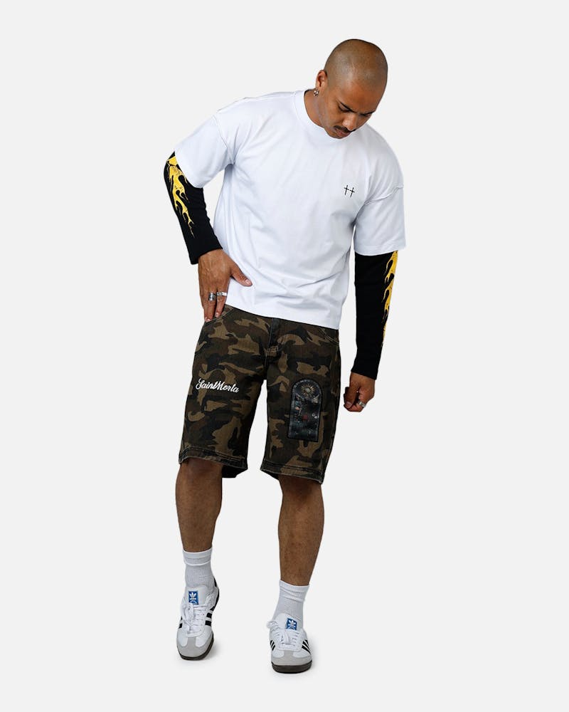 Saint Morta Kingdomcome Baggy Shorts Camo