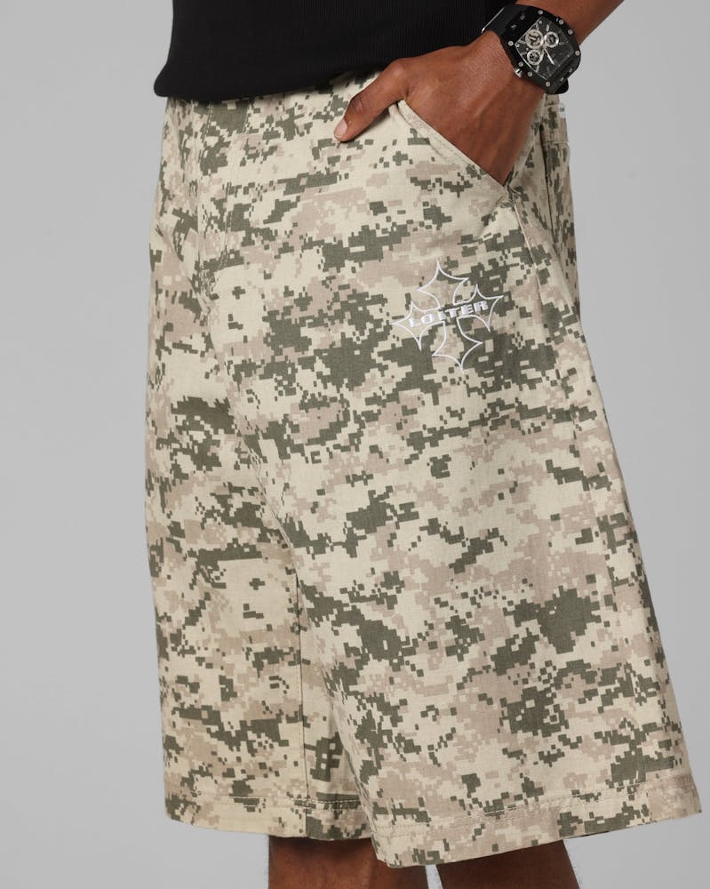 Loiter F-16 Denim Jorts Digi Camo