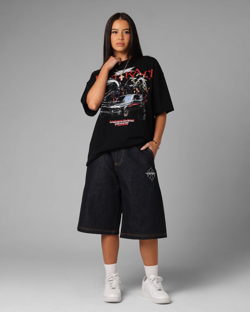 Loiter F-16 Denim Jorts Indigo