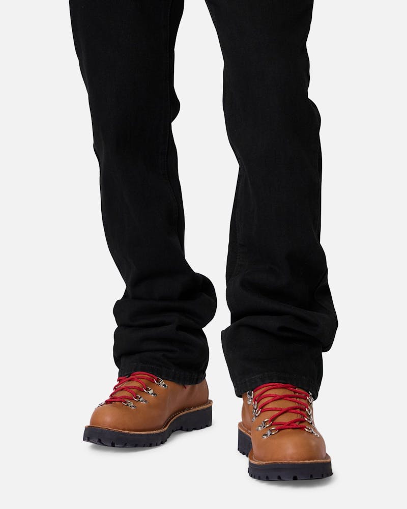 MNML Bootcut Raw Jeans Rinsed Black
