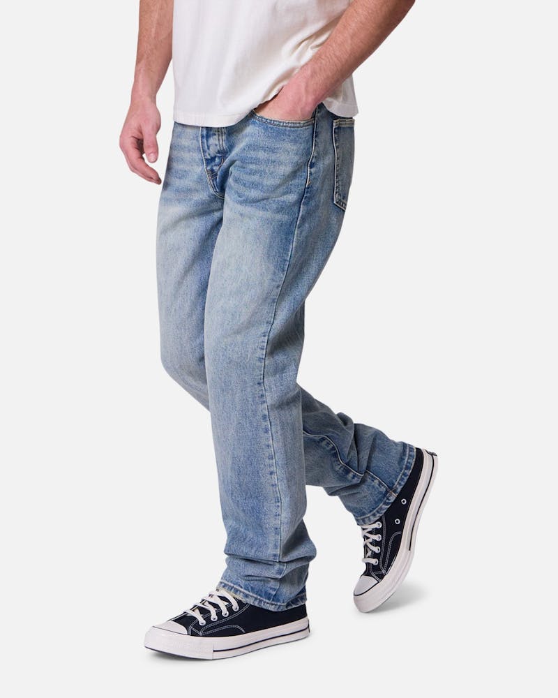 MNML Straight Jeans Medium Blue