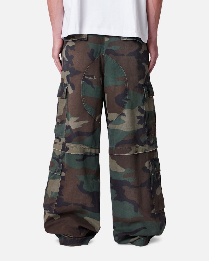 MNML Rave Distressed Cargo Pants Distressed Camo