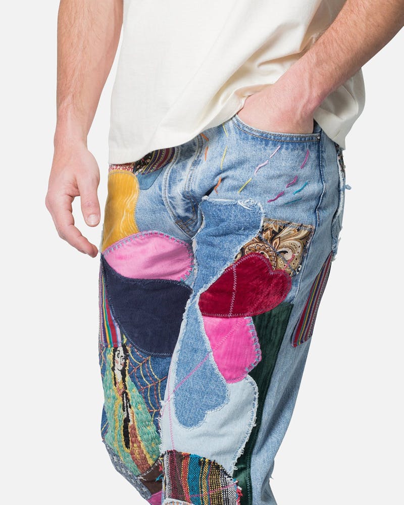 MNML Ultra Baggy Patchwork Jeans Multi