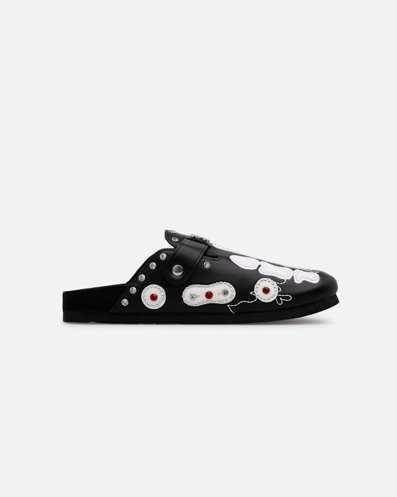 Octavious Marks Onyx Leather Clogs Black