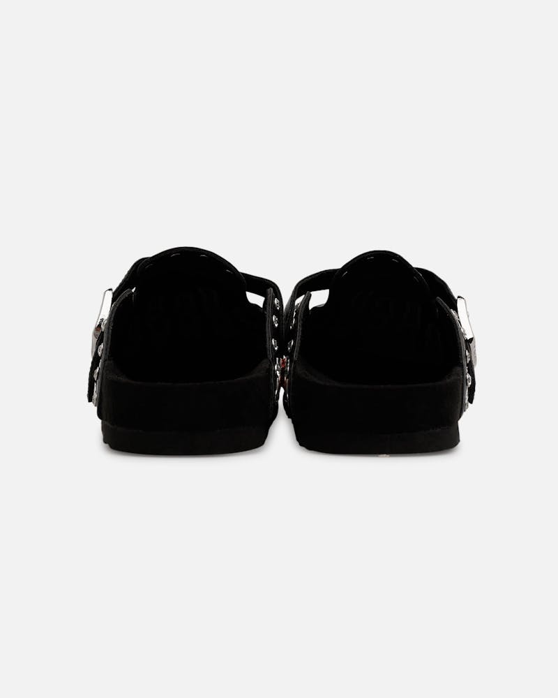 Octavious Marks Onyx Leather Clogs Black