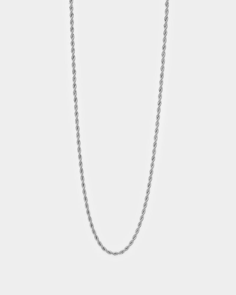 NXS 2mm Rope Necklace White Gold