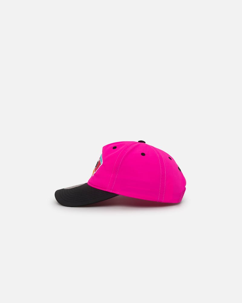 Mitchell & Ness San Antonio Spurs Nylon Deadstock 2-Tone Snapback Neon Pink/Black