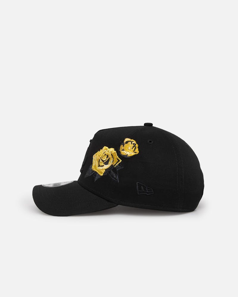 New Era Los Angeles Dodgers 'Gold Rose Embroidery' 9FORTY A-Frame Snapback Black/Gold
