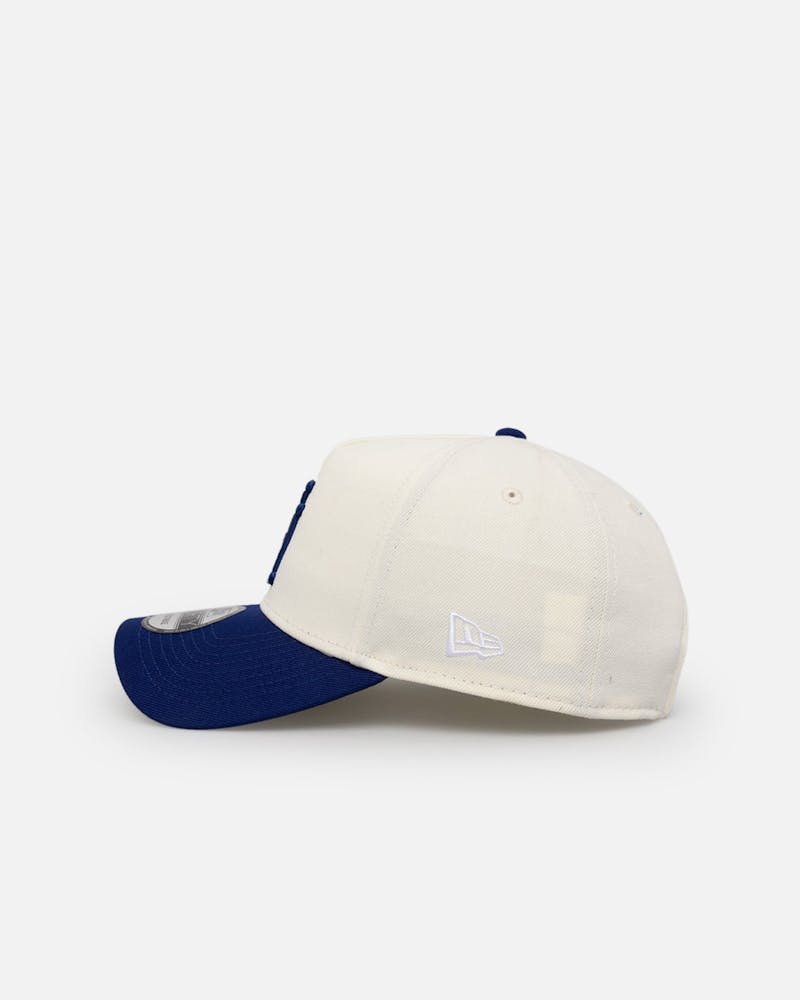 New Era Los Angeles Dodgers 'Upside Down LA Logo' 9FORTY A-Frame Snapback Chrome/Dark Royal