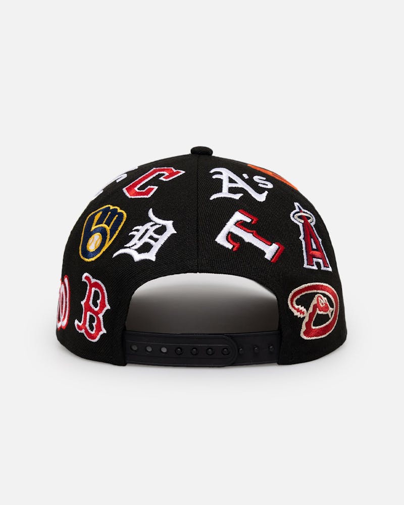 New Era MLB All Over 9FORTY A-Frame Snapback Black