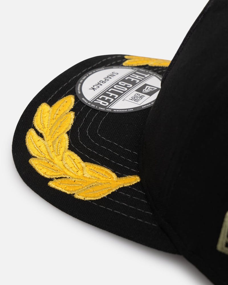 New Era Houston Astros 'Military Patch' Pre-Curved Golfer Snapback Black