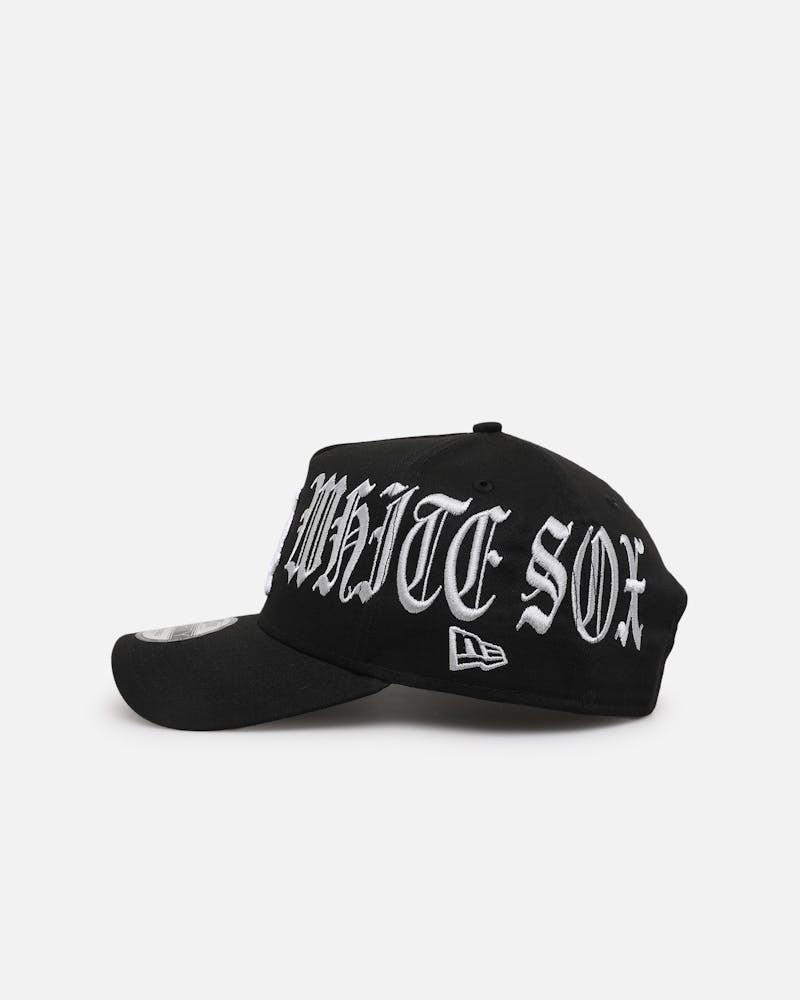 New Era Chicago White Sox 'Goth Script' 9FORTY A-Frame Snapback Black/Grey