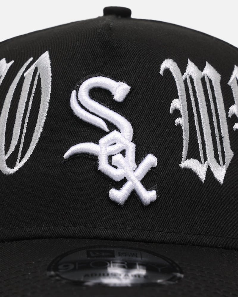New Era Chicago White Sox 'Goth Script' 9FORTY A-Frame Snapback Black/Grey