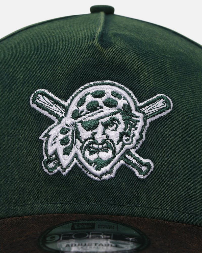 New Era Pittsburgh Pirates 'Washed Green' 9FORTY A-Frame Strapback Green/Black
