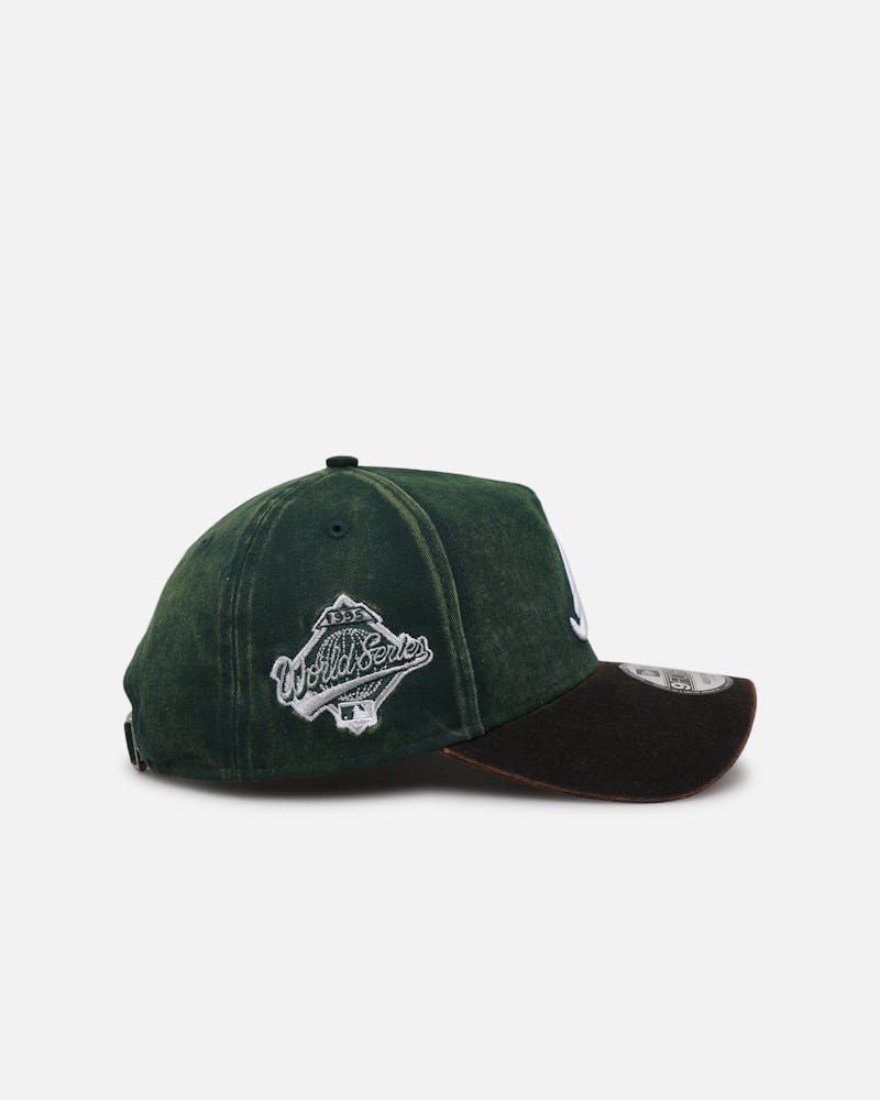 New Era Atlanta Braves 'Washed Green' 9FORTY A-Frame Strapback Green/Black