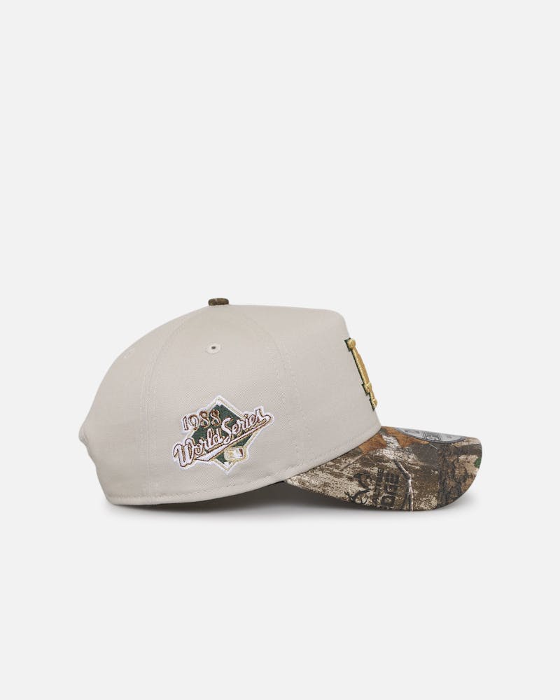 New Era Los Angeles Dodgers 'Real Tree Stone' 9FORTY A-Frame Snapback Stone