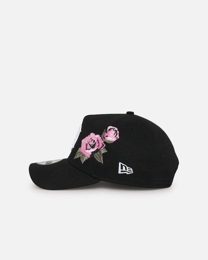 New Era Detroit Tigers 'Rose Embroidery' 9FORTY A-Frame Snapback Black/Pink