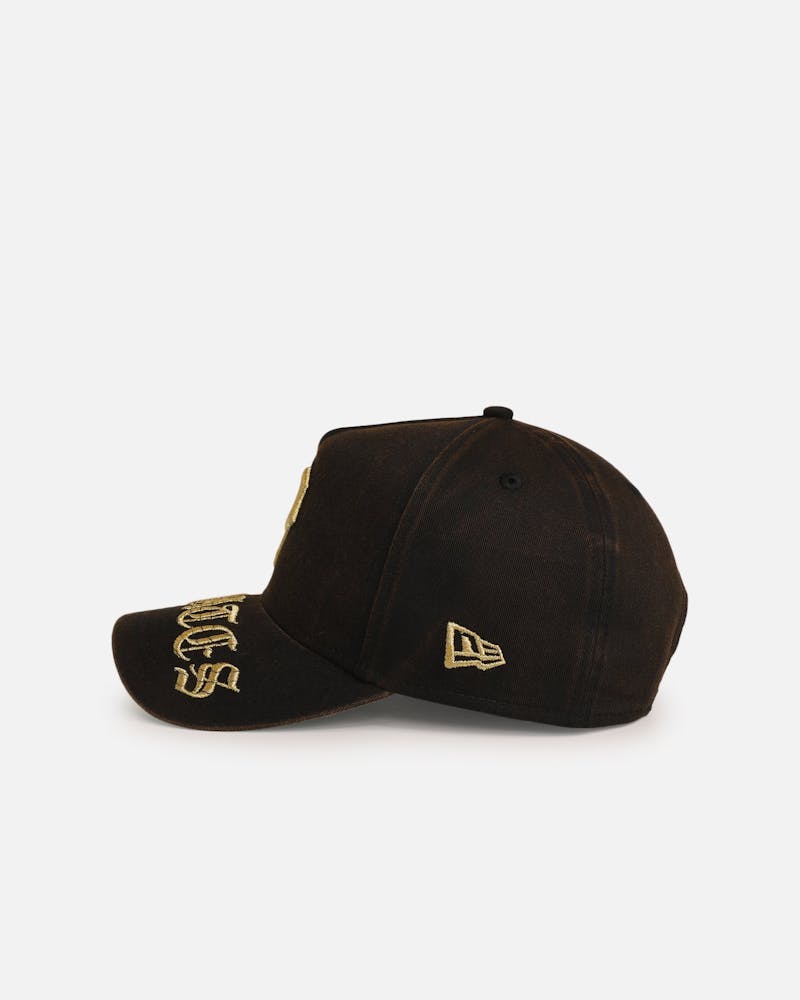 New Era Pittsburgh Pirates 'Washed Black Gothic Script' 9FORTY A-Frame Snapback Black