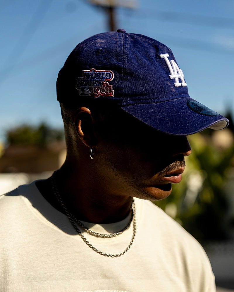 New Era Los Angeles Dodgers 'Washed Team Color' 9FORTY A-Frame Snapback Official Team Color