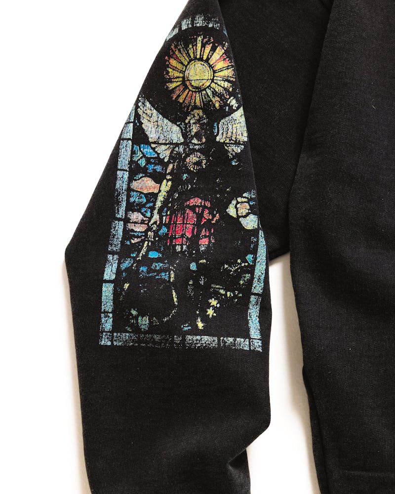 Saint Morta Kingdomcome Boxy Zip Hoodie Black