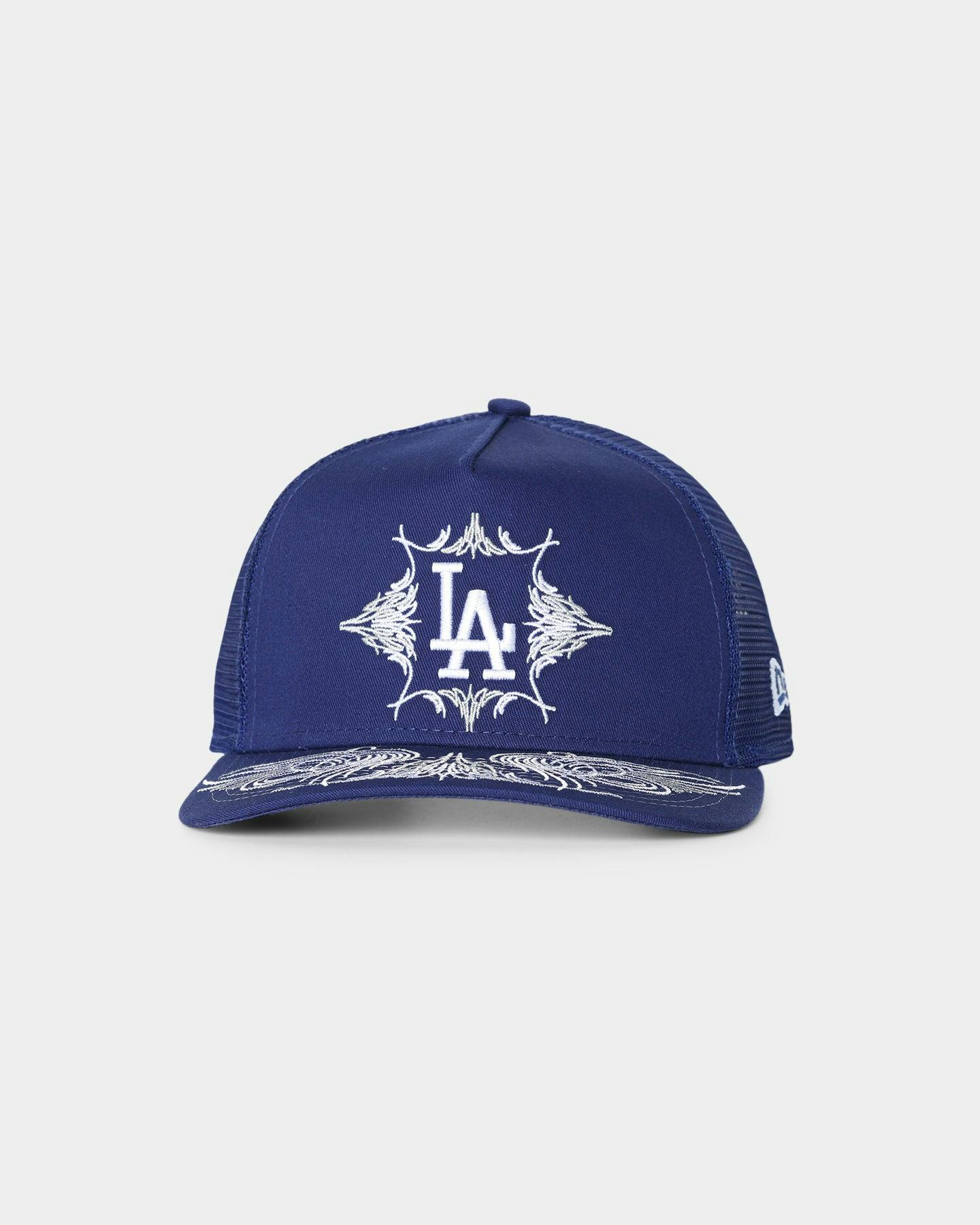 New Era Los Angeles Dodgers 'Flare Designs' 9FORTY A-Frame Trucker Snapback Original Team Colours