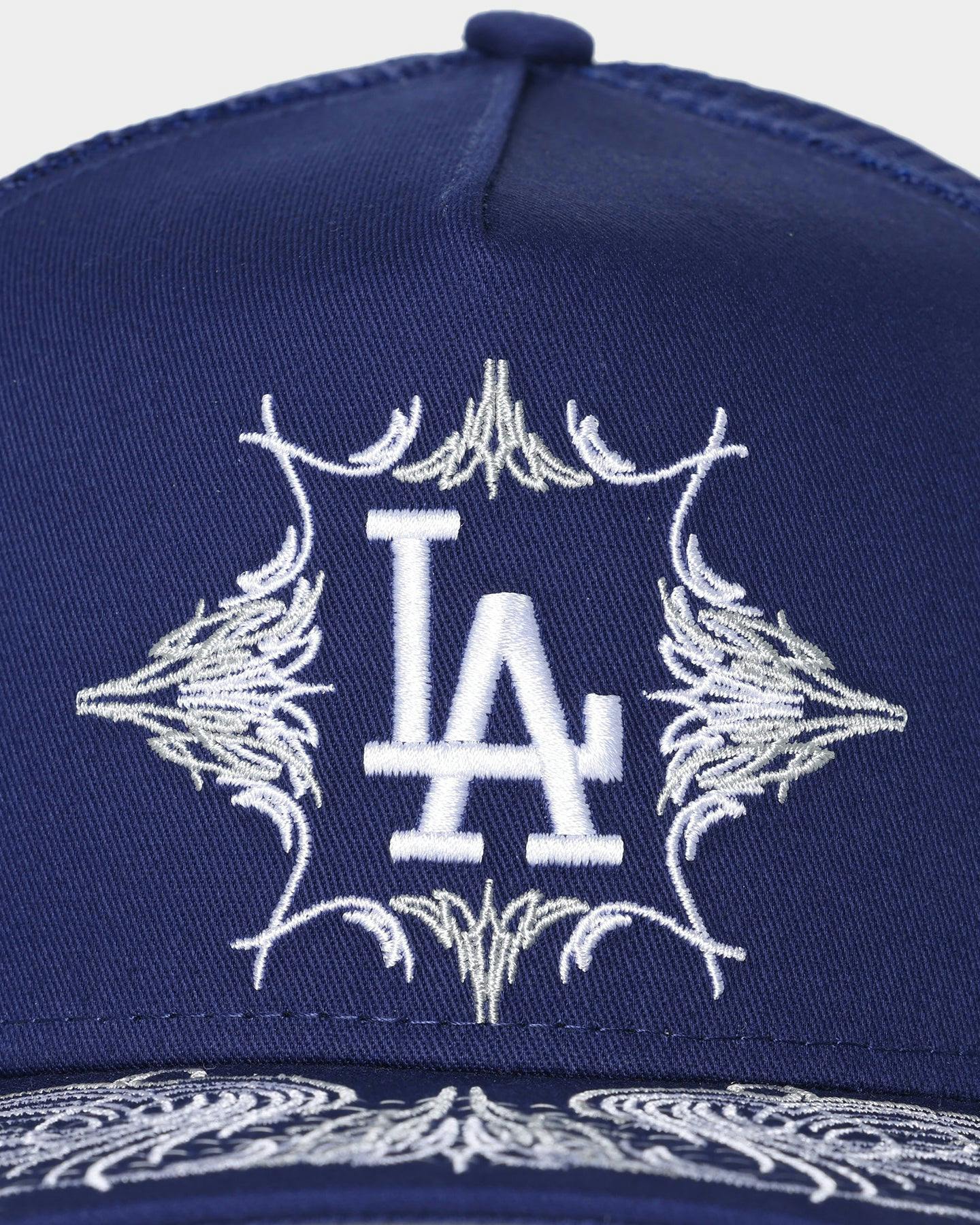 New Era Los Angeles Dodgers 'Flare Designs' 9FORTY A-Frame Trucker Snapback Original Team Colours