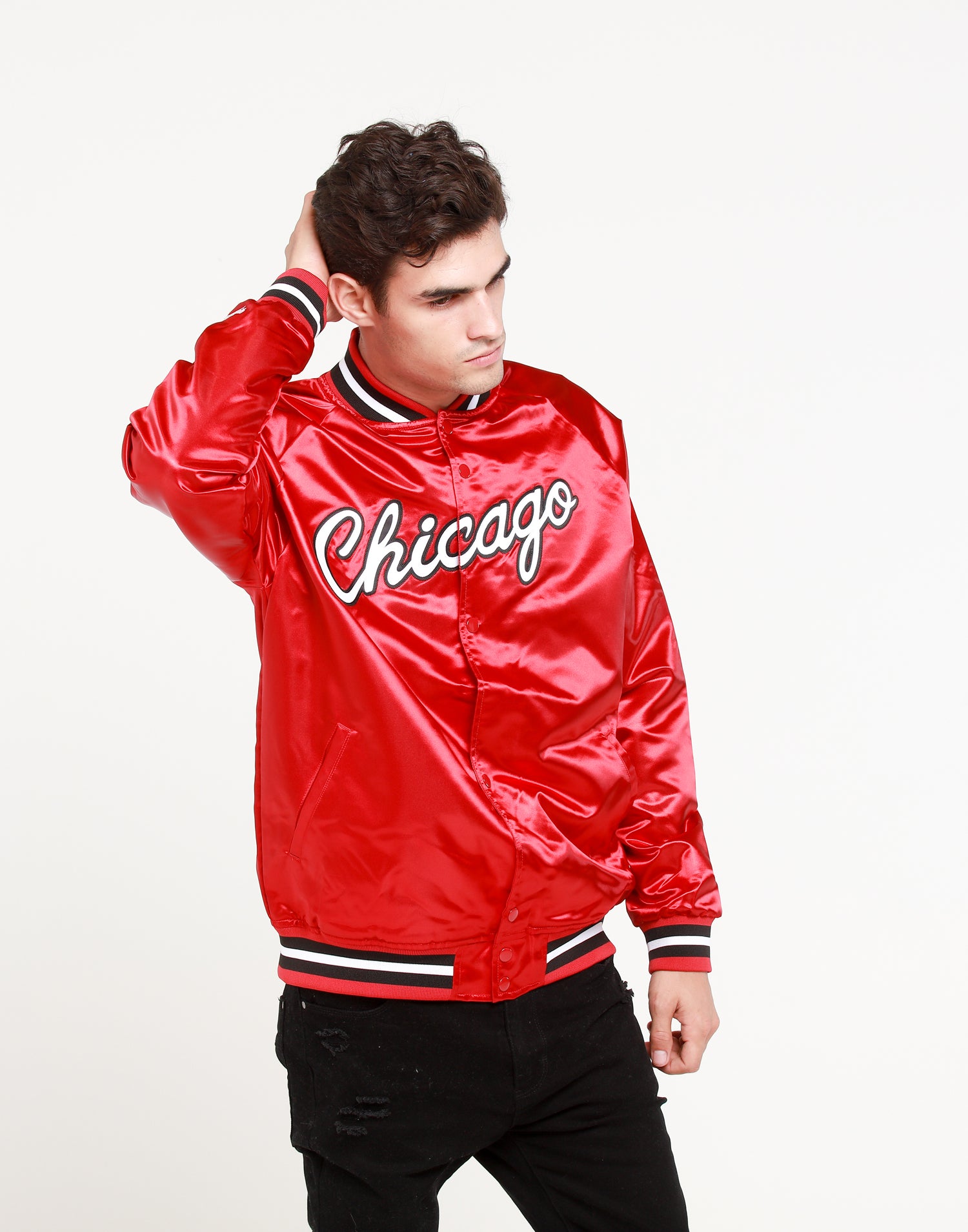 mitchell and ness chicago bulls jacket