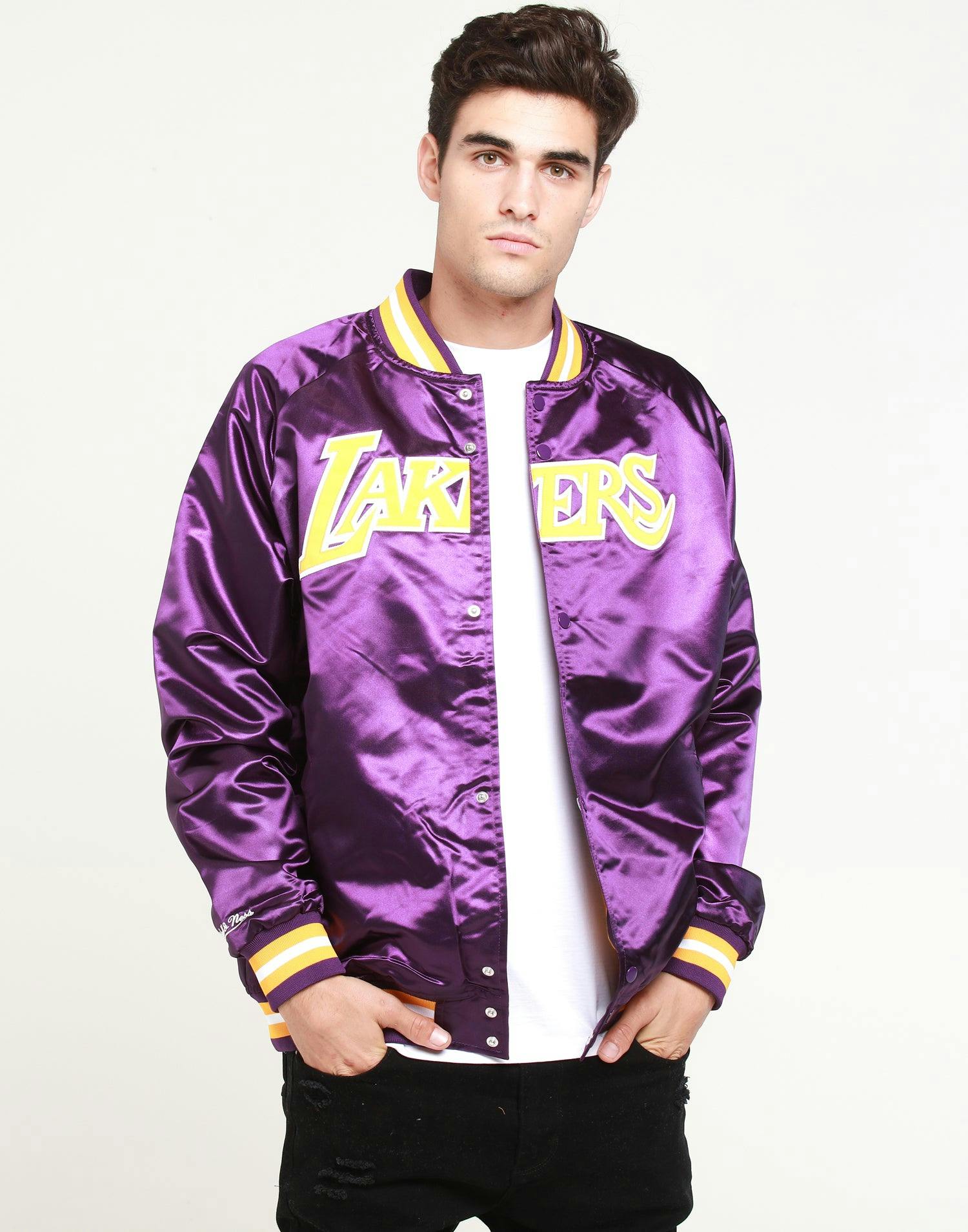 Mitchell & Ness Los Angeles Lakers Lightweight Satin ...