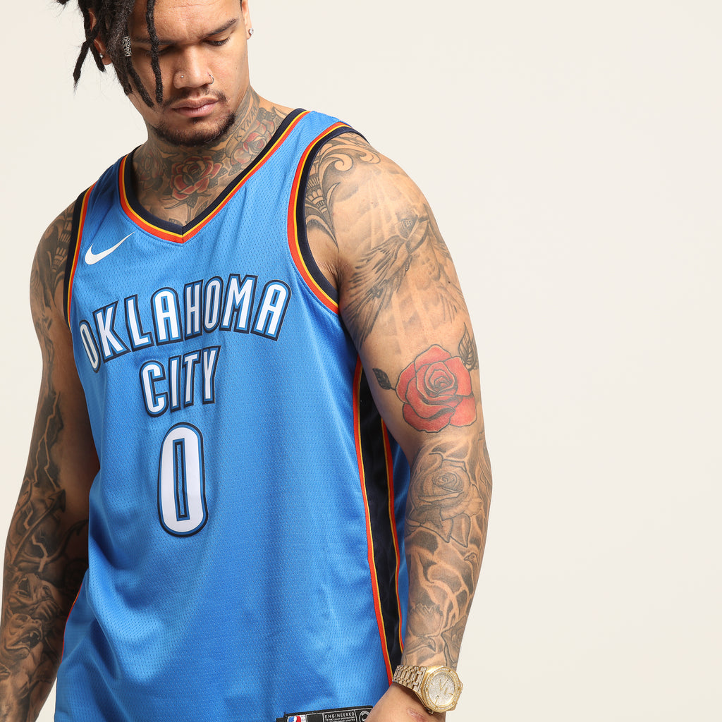 russell westbrook thunder jersey