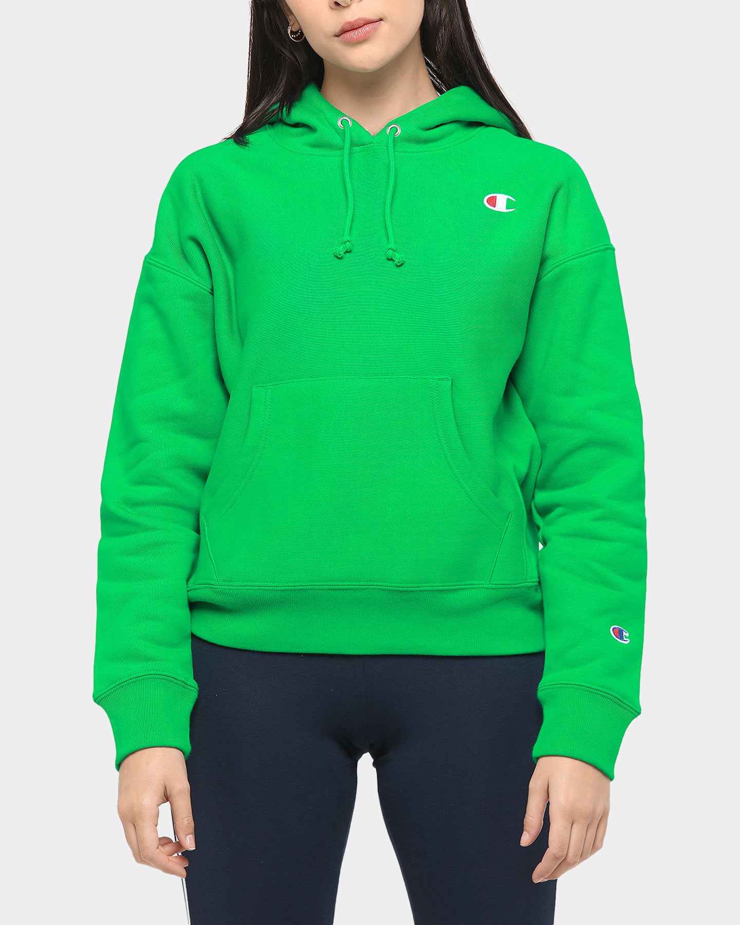 green women's champion hoodie