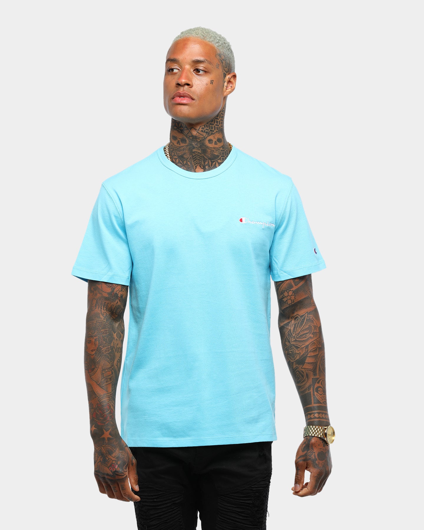 champion heritage tee blue