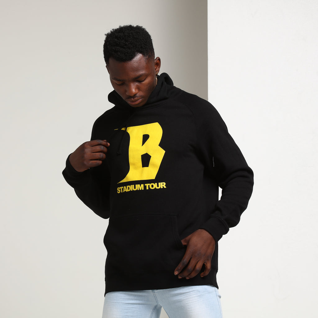 Justin Bieber Stadium Tour Hoodie Blackyellow