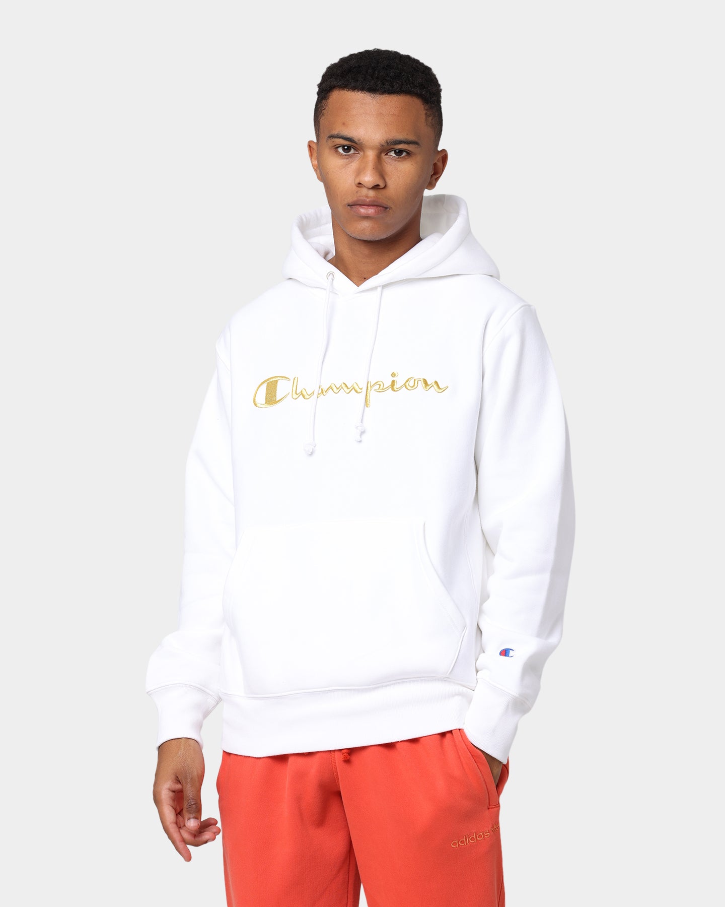 champion reverse weave script hoodie