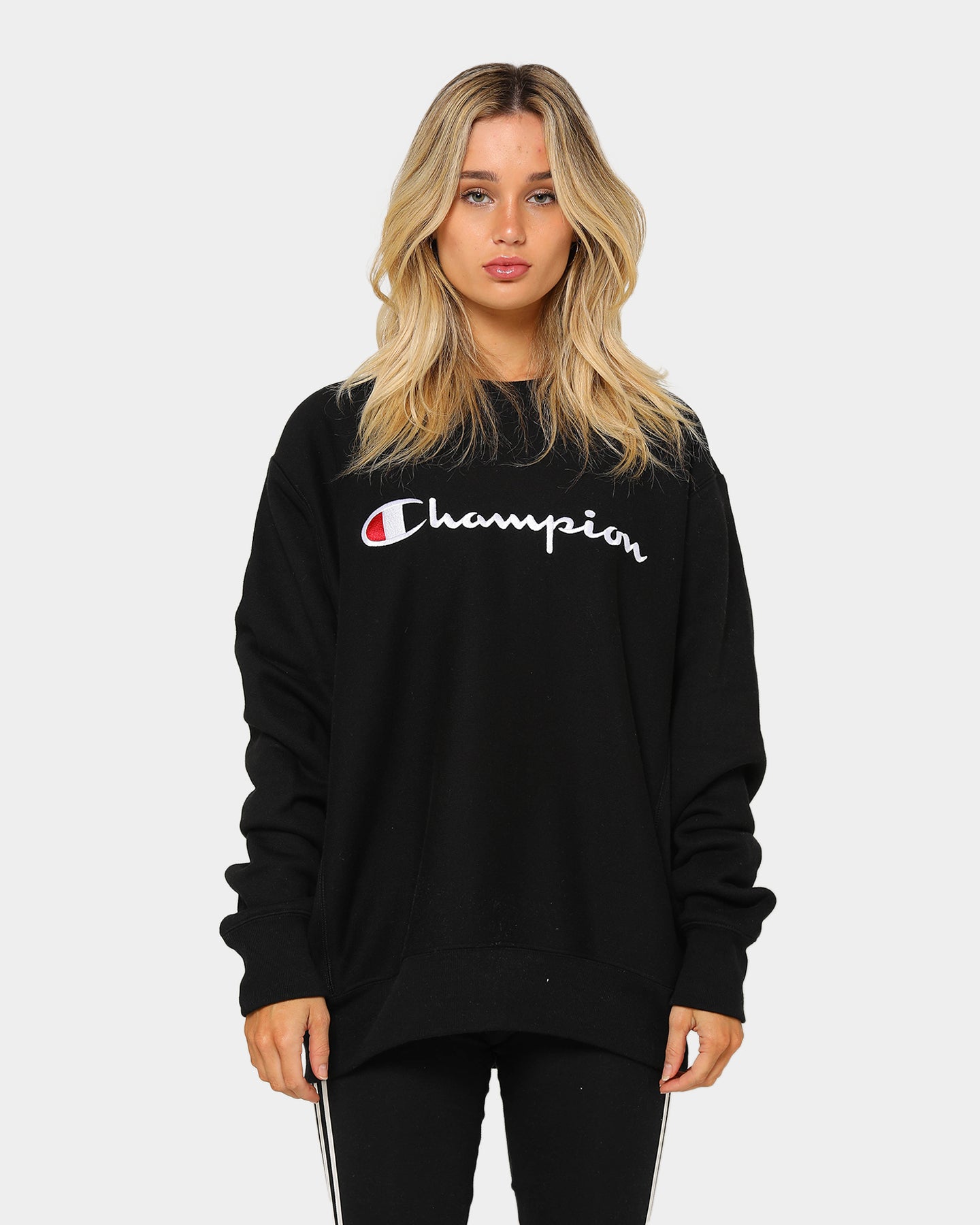 champion black jumper womens