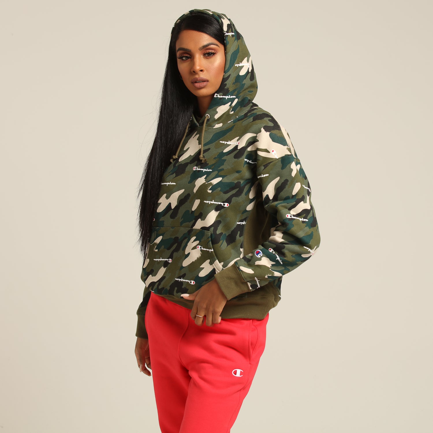 women's champion camo hoodie