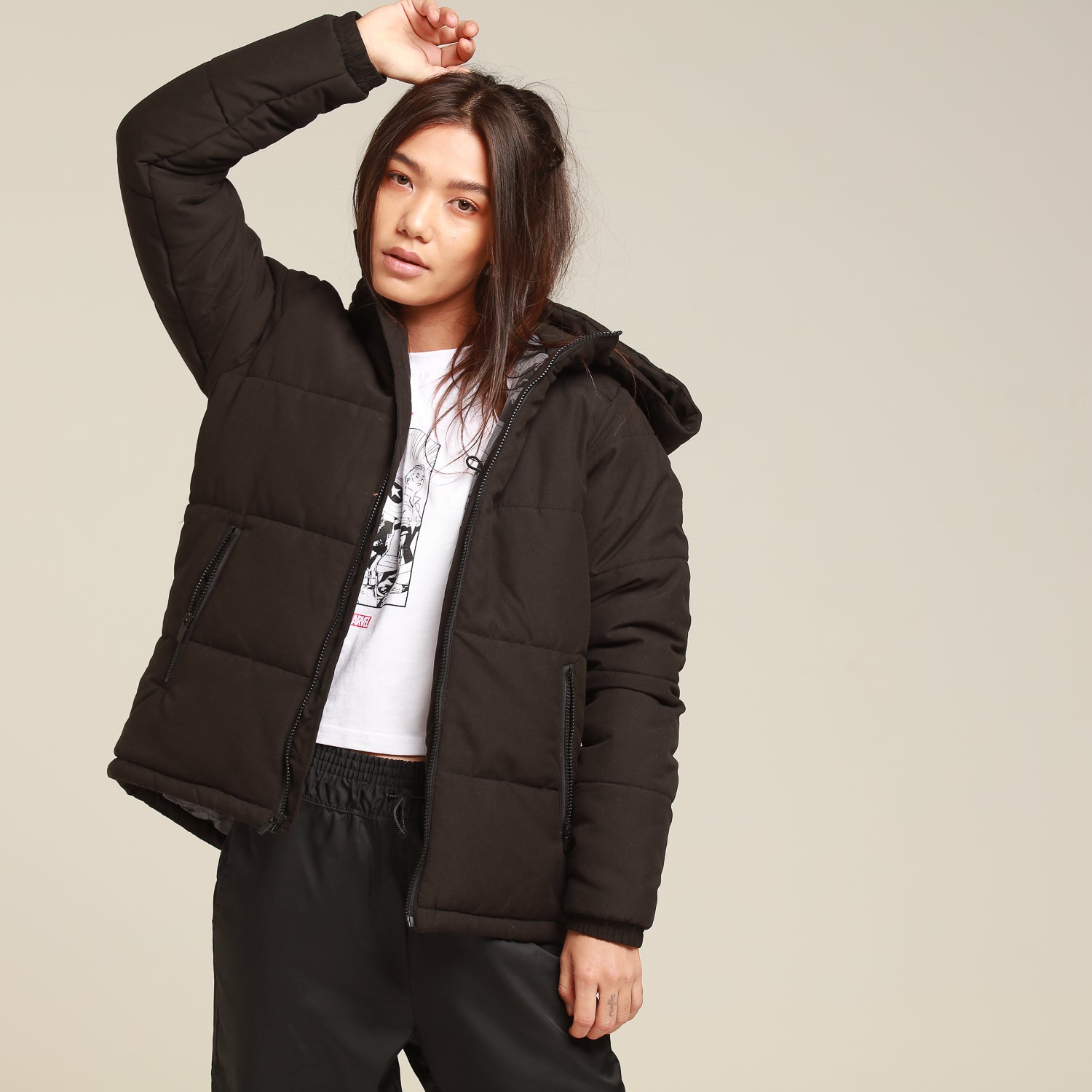 huffer womens down jacket