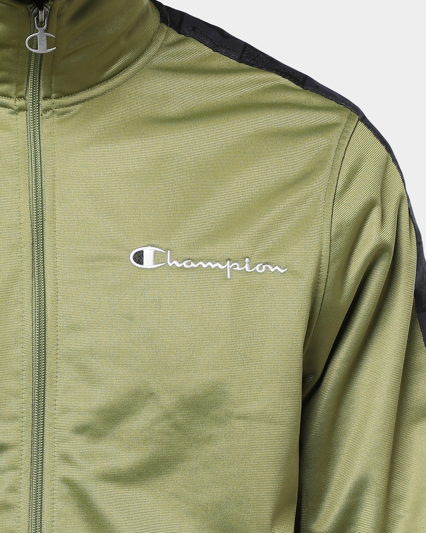 champion jacket mens olive