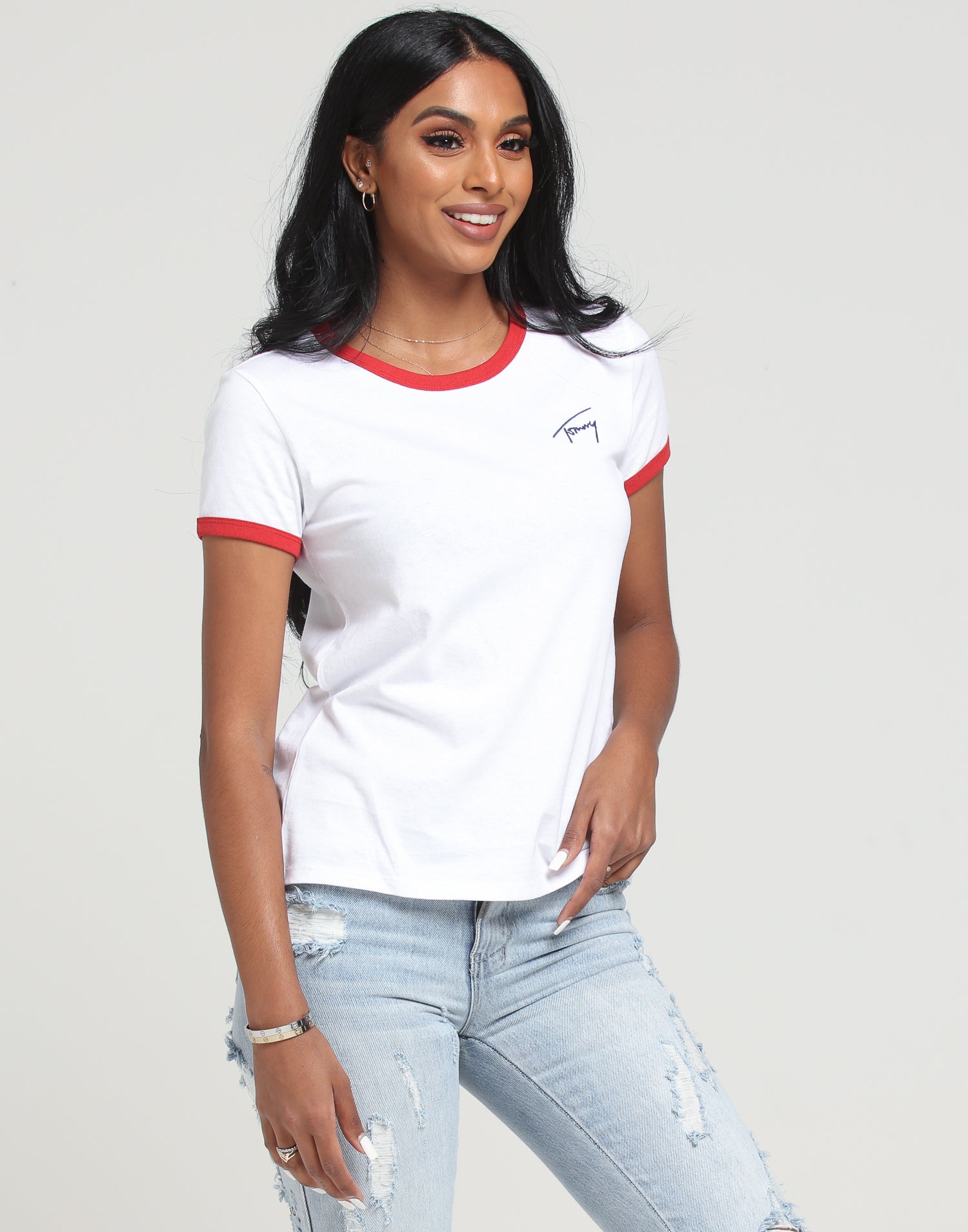 tommy jeans ringer tee