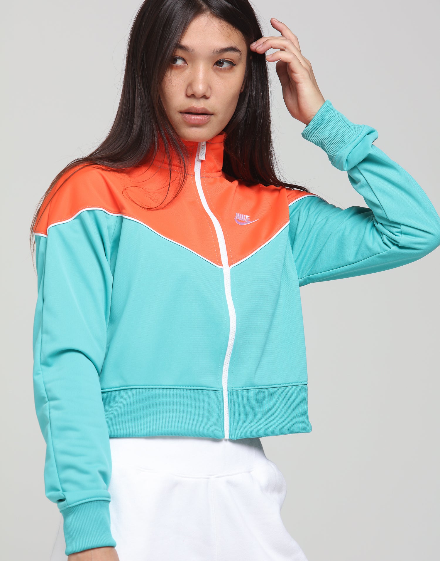 green and orange nike jacket
