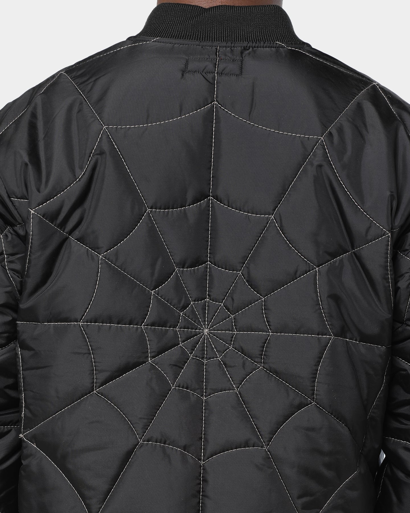 spider web quilted work jacket
