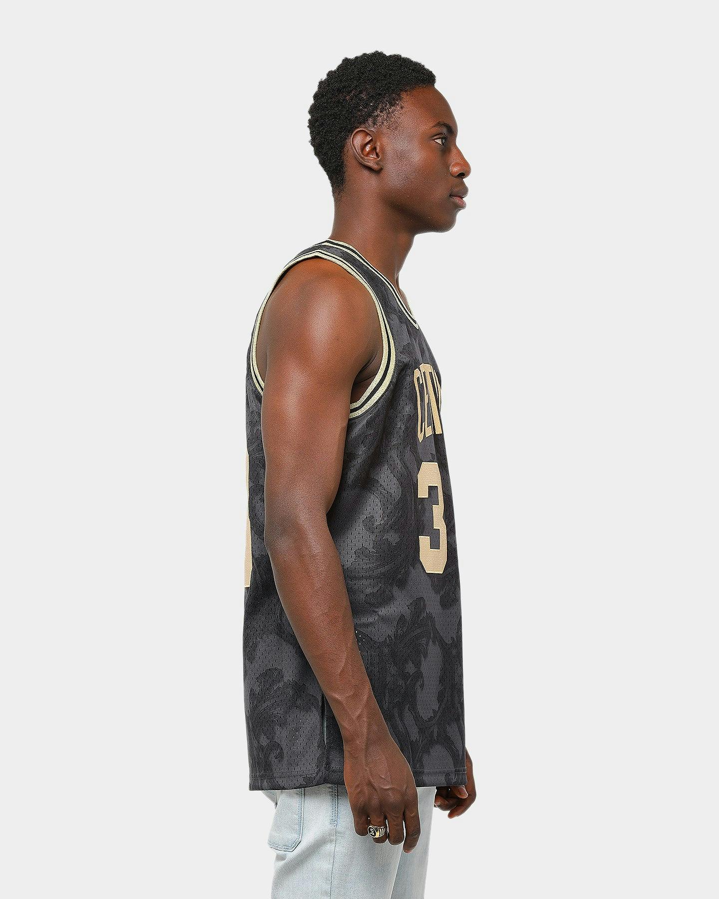 Mitchell & Ness Boston Celtics Larry Bird #33 Gold Toile ...