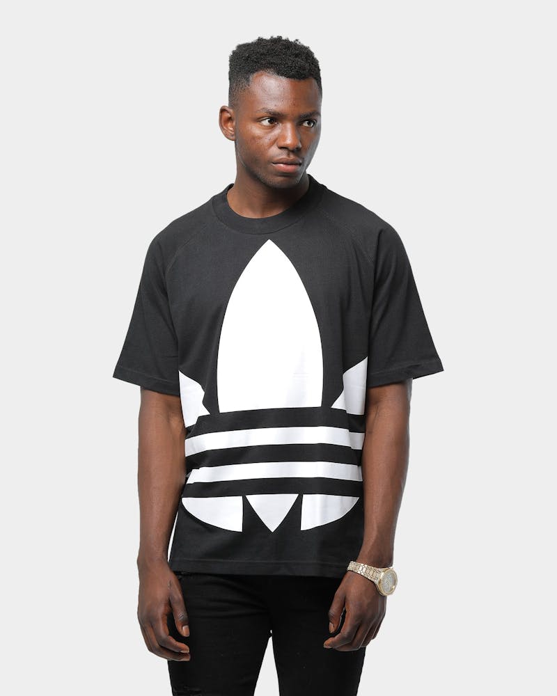 Adidas Big Trefoil Tee Black Culture Kings Us